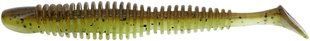 Силікон Reins Bubbring Shad 4" B08 Green Pumpkin Chart Melon (6 шт/уп.)