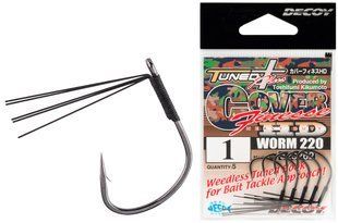 Крючок Decoy Worm220 Cover Finesse HD 04, 5 шт / уп