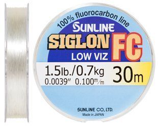 Флюорокарбон Sunline SIG-FC 30m 0.10mm 0.7kg повідковий