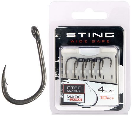 Крючок Brain Sting Classic Wide Gape #4 (10 шт/уп)