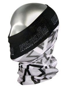 Бафф - защита лица/шеи/головы Norfin BANDANA BGW GREY (PL,черный / серый / белый)