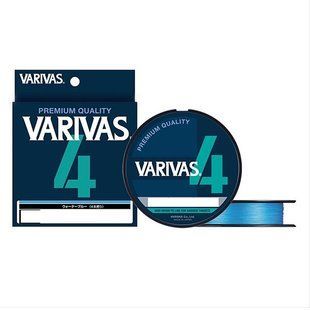Шнур Varivas Line X4 Water Blue 200m 4.53kg 0.128mm #0.6 (VA 13611)