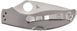 Нож Spyderco UpTern, 8Cr13MoV, Stainless Steel ц:gray