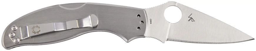 Нож Spyderco UpTern, 8Cr13MoV, Stainless Steel ц:gray
