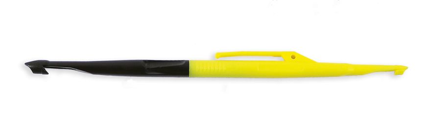 Извлекатор крючка Lineaeffe 16см двухсторонний с конусной иголкой (желто-черный)
