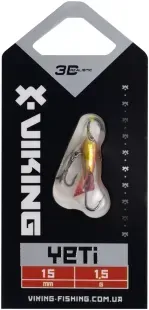 Балансир Viking Fishing Yeti Ice Jig 15mm 1.5g #08 Candle Flame