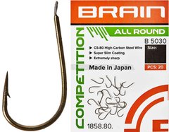 Крючок Brain All Round B5030 #10 (20 шт/уп) к:bronze