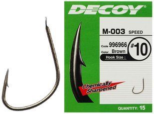 Крючок Decoy M-003 Speed 20, 15 шт / уп