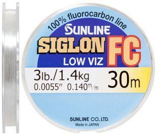 Флюорокарбон Sunline Siglon FC 30m 0.140mm 1.4kg повідковий