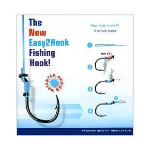 Крючок Easy-2-Hook безузловой Eel №2 для лески до 0,25мм 20шт.