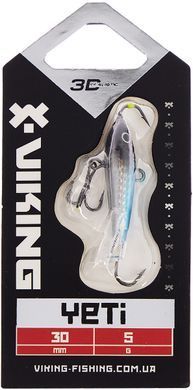 Балансир Viking Fishing Yeti Ice Jig 30mm 5.0g #03 Light Blue Glam