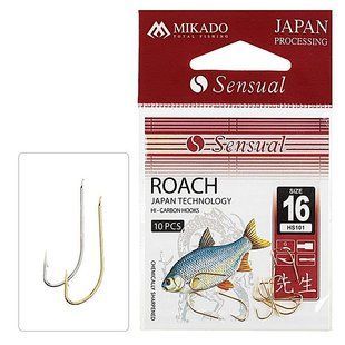 Крючок Mikado Sensual Roach № 12 10шт. (nickel)