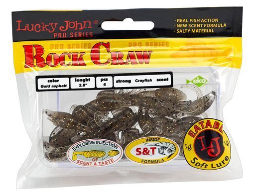 Твистеры съедобные LJ Pro Series ROCK CRAW 2.8in (07.20)/085 6шт.