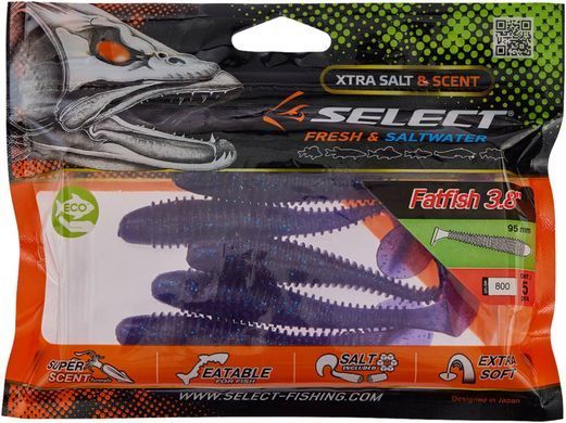 Силикон Select FatFish 3.8" #800 (5 шт/уп)