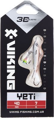 Балансир Viking Fishing Yeti Ice Jig 40mm 7.0g #12 Smoke Anchovy