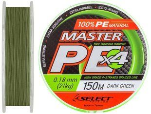 Шнур Select Master PE 150m (темн.-зел.) 0.18мм 21кг