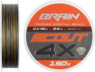 Шнур Brain Scout 4X (2026)150m (camo) 0.148mm 8.6kg