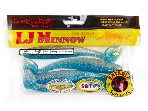 Віброхвіст силікон. MINNOW LJ Pro Series 5,5"/ T05 *4