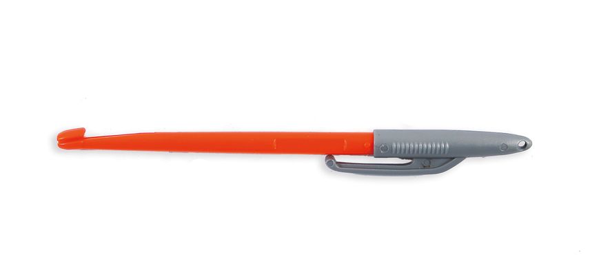 Извлекатор крючка Lineaeffe 16см с конусной иголкой и колпачком (красно-серый)