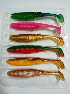 Силикон Nomura Rolling Shad (съедобный) 100мм 9гр. цвет-069 (sexy pink) 6шт (MIX)