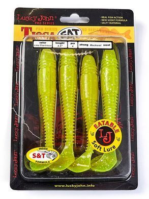 Виброхвосты съедобные LJ Pro Series TIOGA FAT 4.5in (11.40)/PA16 4шт.