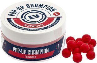 Бойлы Brain Champion Pop-Up Strawberry (клубника) 08mm 34g
