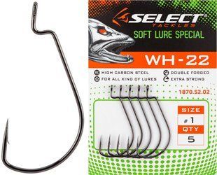 Крючок офсетный Select WH-22 #1/0 (5 шт / уп)