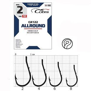 Крючки Cobra Allround OKIAMI сер. CA122 разм. 004 10шт.