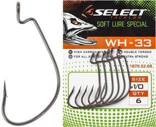 Крючок офсетный Select WH-33 #1 (6 шт / уп)