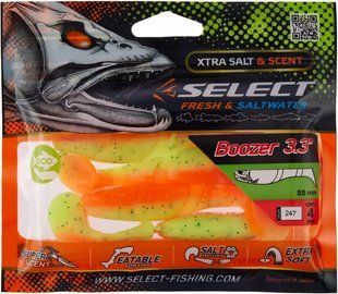 Силикон Select Boozer 3.3"" #247 (4 шт / уп)