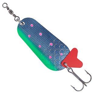 Блешня коливалка Balzer Colonel Classsic Curvy Spoon UV Green/Violet 30гр.