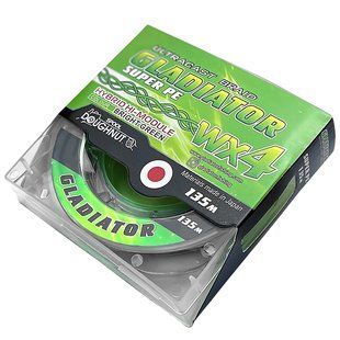 Шнур "GLADIATOR"BRIGHT GREEN (салатовий, 4-х жильний) 135 m / 0.25mm