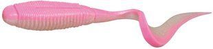 Силікон Jackall Rhythm Curly 5" Bubble Gum Pink/Pearl White (5шт/уп)