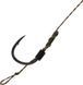Поводок карповый OrbitalX F1 Hair Rig Wide Gape #6 20lb 10cm (5шт/уп) ц:weed