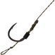 Поводок карповый OrbitalX F1 Hair Rig Wide Gape #6 20lb 10cm (5шт/уп) ц:weed