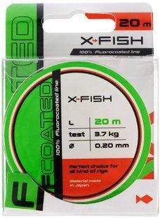 Флюорокарбон X-Fish FCoated 20m 0.20mm 3.7kg