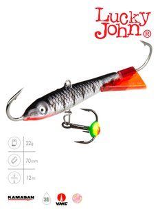 Балансир Lucky John CLASSIC 7 з тр. 70мм/12HRT блістер