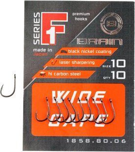 Крючок Brain F1 Wide Gape 12. 10 шт/уп