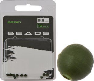 Бусинка Brain Beads 3.5mm (10 шт/уп) Green SGXA-9240-3