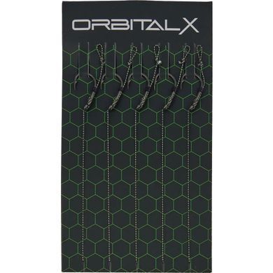 Поводок карповый OrbitalX Method Hair Rig Wide Gape #6 20lb 10cm (5шт/уп) ц:camo