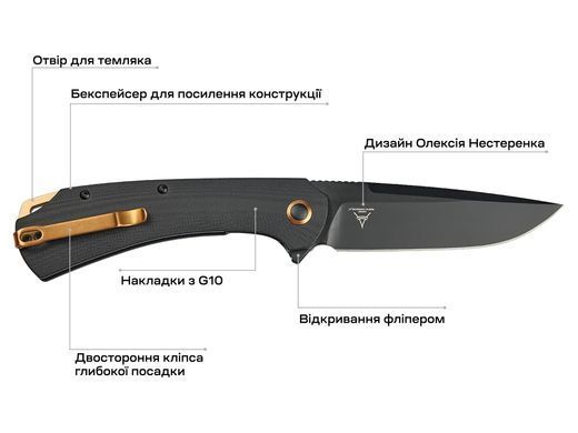 Нож Skif Frontier BB, G10, ц:black