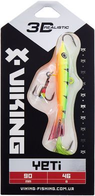 Балансир Viking Fishing Yeti Ice Jig 90mm 46.0g #04 Fire Perch