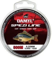 Волосінь DAM Damyl Spezi Line Carp 500м 0.25мм 5.6кг (оливковий)
