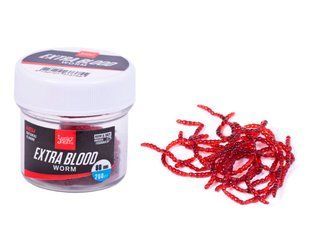 Насадки искусственные съедобные LJ Pro Series EXTRA BLOOD WORM XL мотыль 160шт.