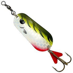 Блешня-коливалка DAM Effzett Standart 30гр 6.5см (olive / chartreuse tiger UV)
