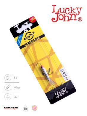 Балансир Lucky John CLASSIC 4 з тр. 40мм/13H блістер