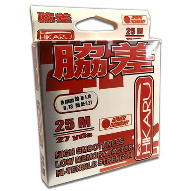 Волосінь Lineaeffe Hikaru 25м. 0.10мм FishTest кг (прозора) Made in Japan