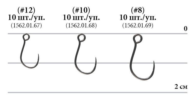 Крючок Decoy AH-3 Area Hook III #10 (10 шт / уп)