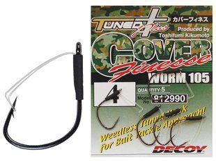 Крючок Decoy Worm105 Cover Finesse 02 (5 шт / уп)