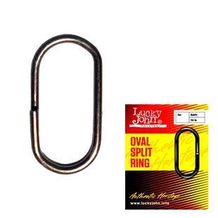 Кольца заводные Lucky John OVAL SPLIT RING 15.0мм 10шт.